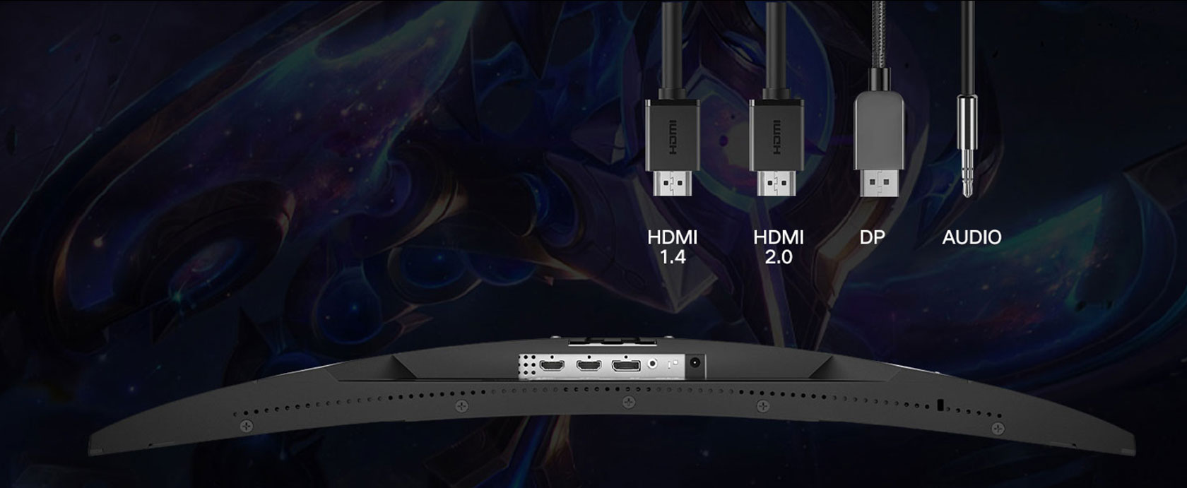 KOORUI Monitor de computadora de 27 pulgadas, QHD 2560P Monitor para juegos  de 144 Hz (1 ms, panel VA curvado 1800R, DP1.2+HDMI*2, AdaptiveSync – Yaxa  Store